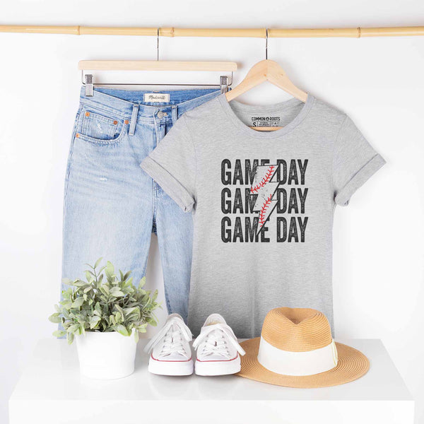 Game Day Stacked Baseball Tee