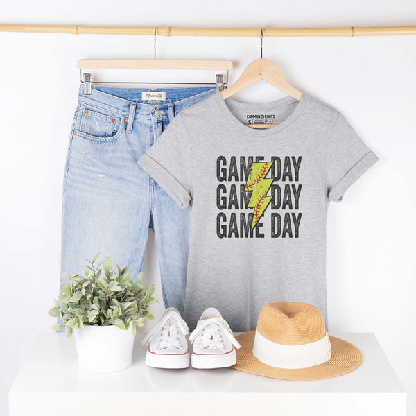 Game Day Stacked Softball Tee